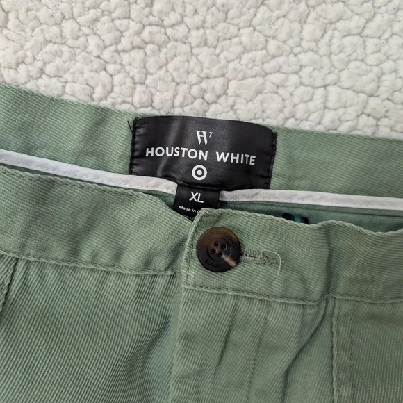 Olive Green Twill Jogger Pants - Picture 2 of 5